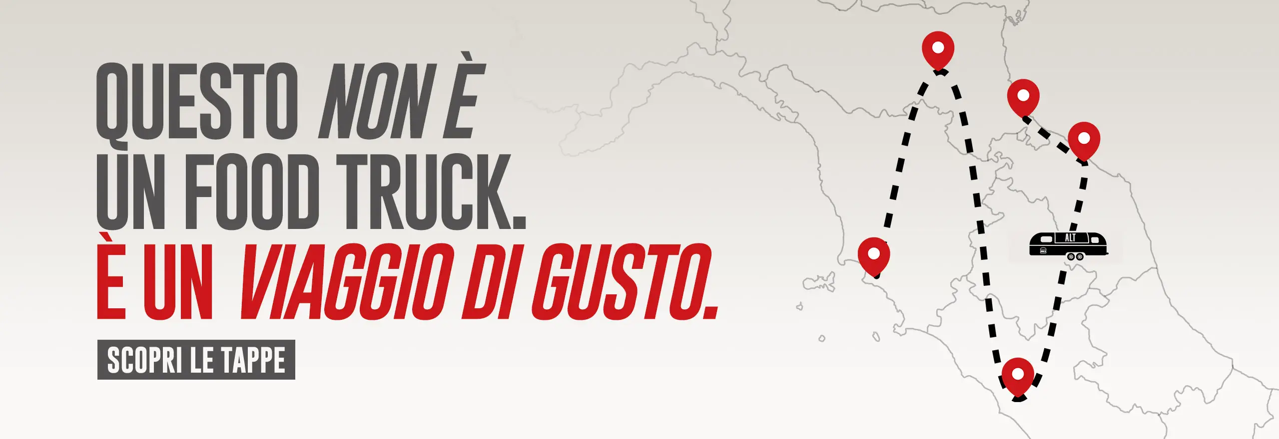 Questo non è un food truck. È un viaggio di gusto. - Scopri le tappe