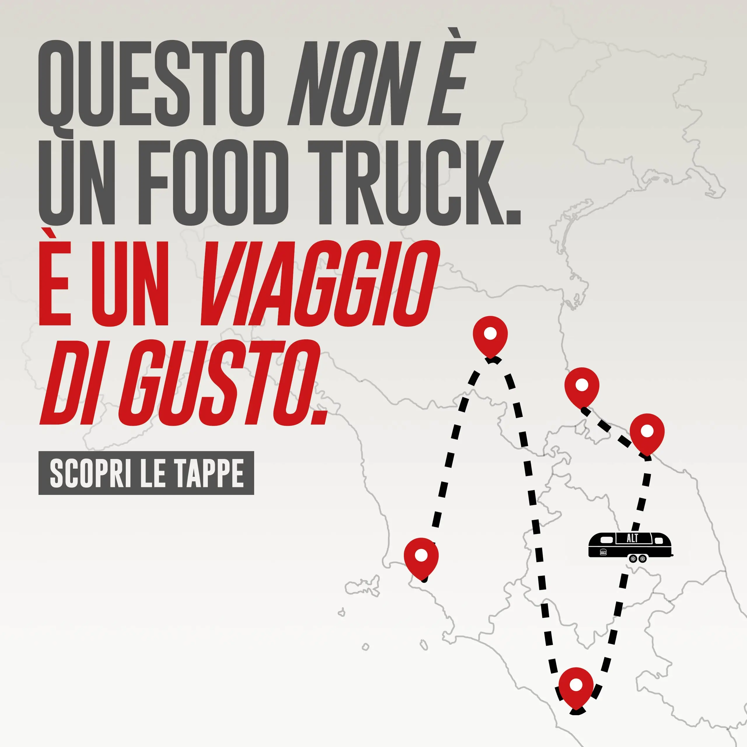 Questo non è un food truck. È un viaggio di gusto. - Scopri le tappe