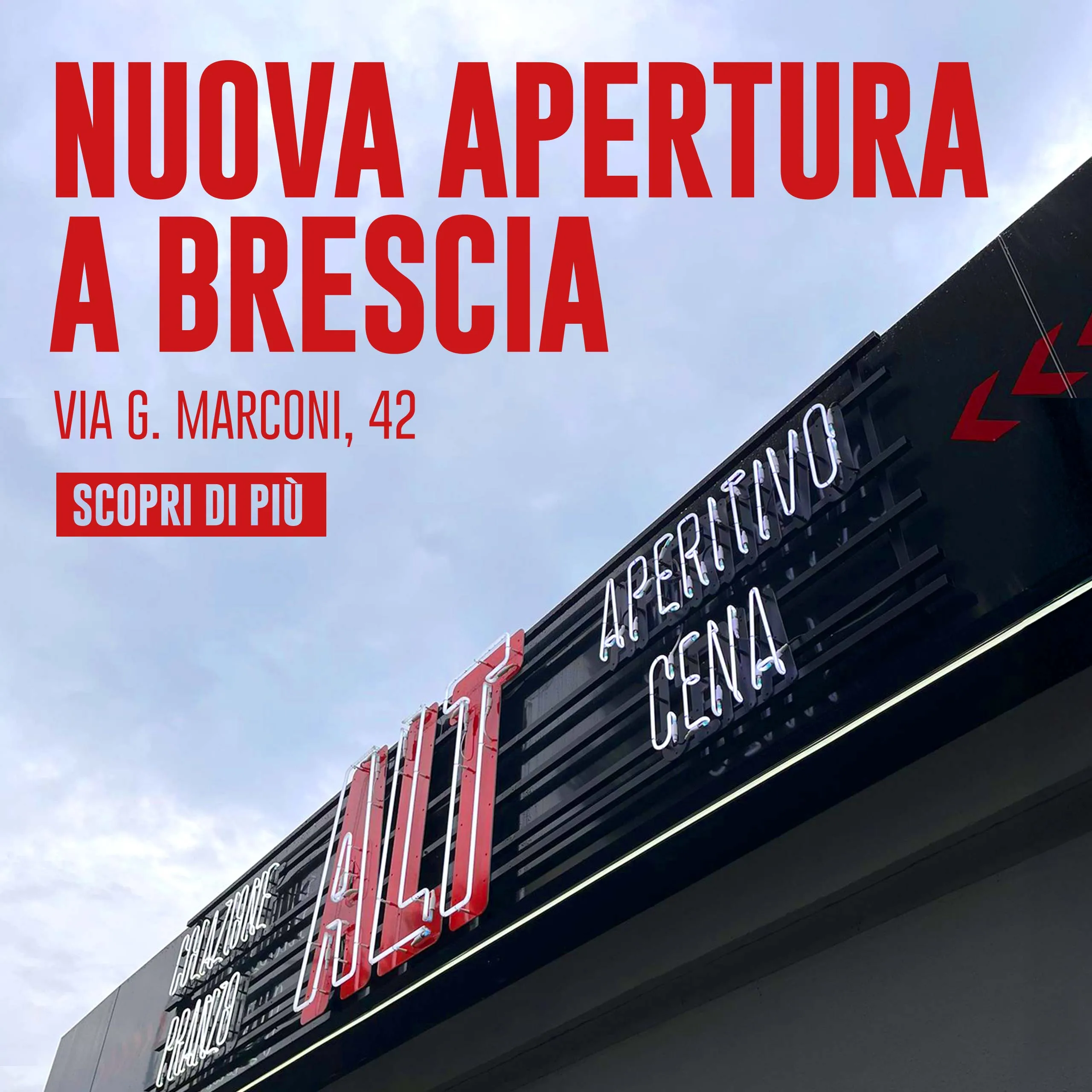 Nuova apertura a Brescia - Via G. Marconi, 24 - Scopri di più