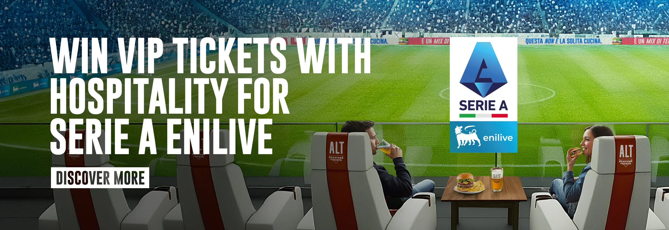 WIN VIP TICKETS WITH HOSPITALITY FOR SERIE A ENILIVE Discover more