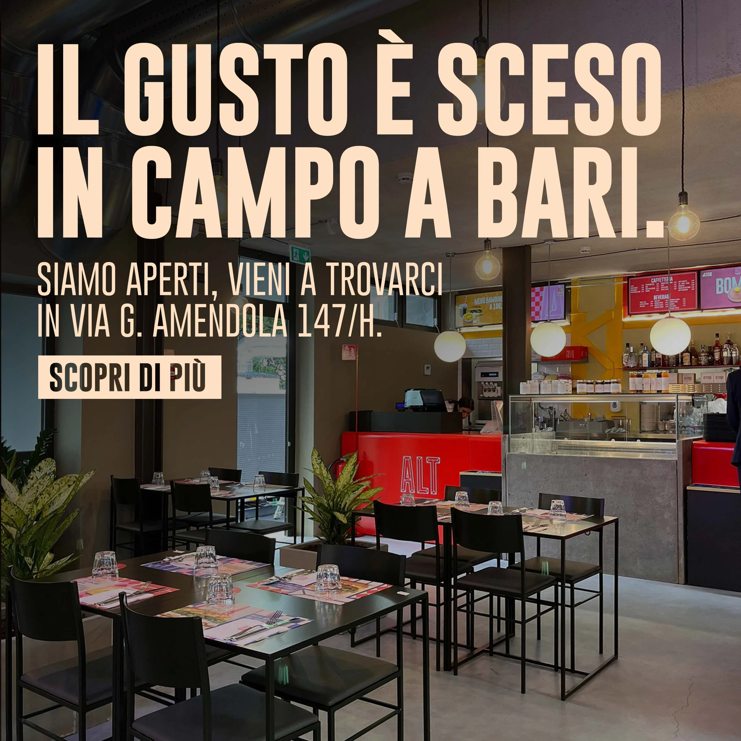 Stiamo per scendere in campo a Bari. - Ci vediamo il 26 novembre in via G. Amendola 147H - Bari.