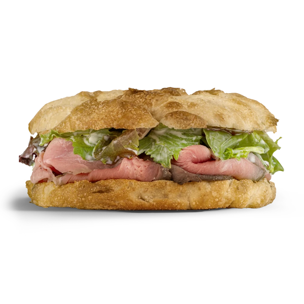 Focaccia arrosto di manzo