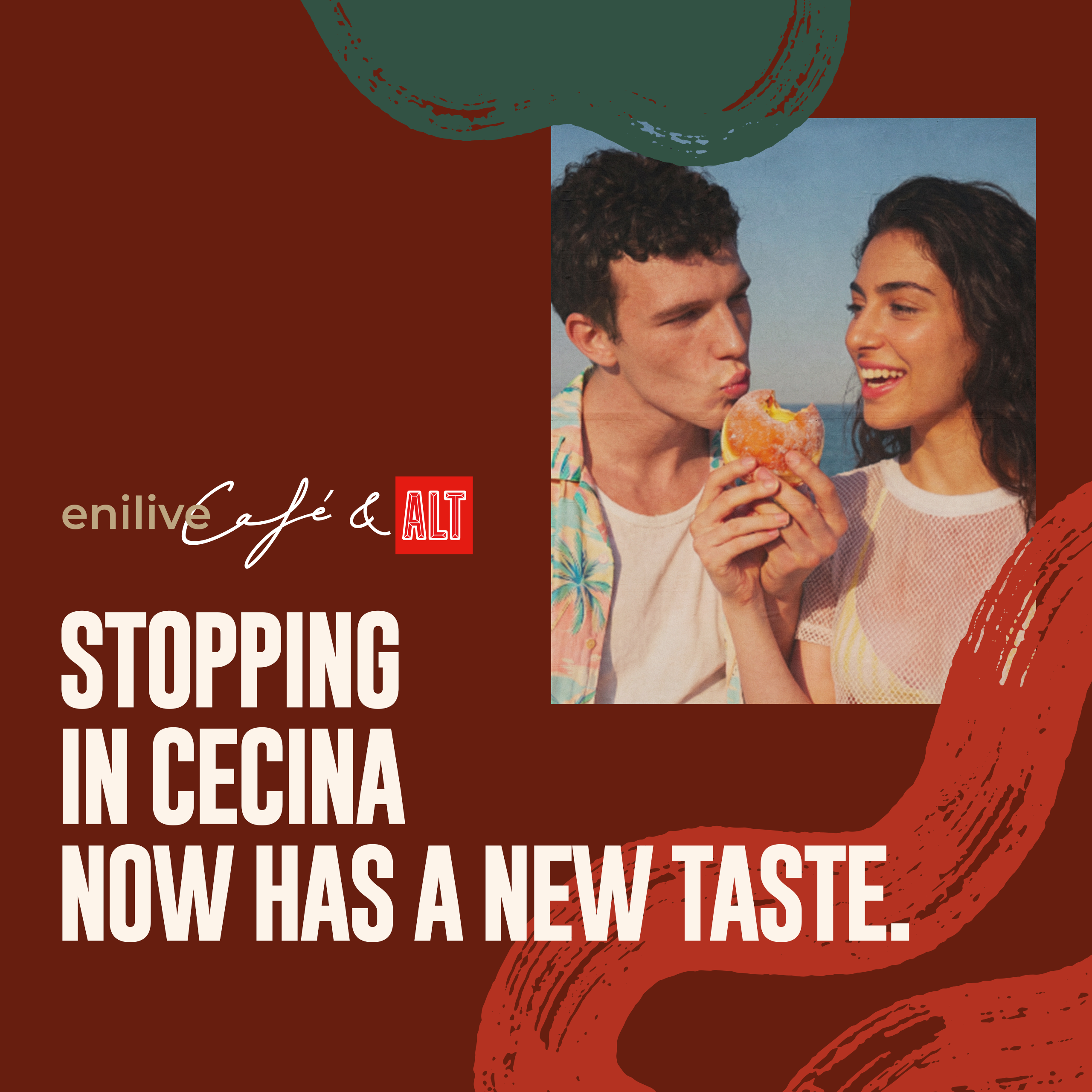 Enilive Cafè & ALT - Stopping in Cecina now has a new taste.