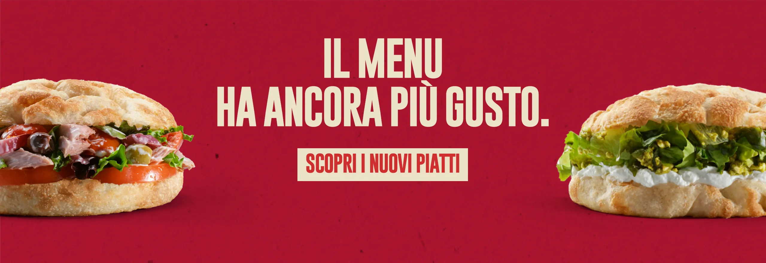 Il menu ha ancora più gusto. - Scopri i nuovi piatti