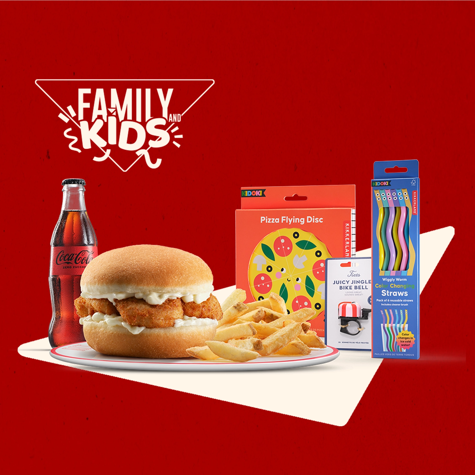 Promo Family&Kids: Bomba burger, stick di patate, Coca-Cola e una sorpresa