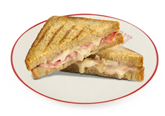 Toast prosciutto cotto e mozzarella - Toast with cooked ham and mozzarella