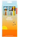 Set of Safari-themed pencils