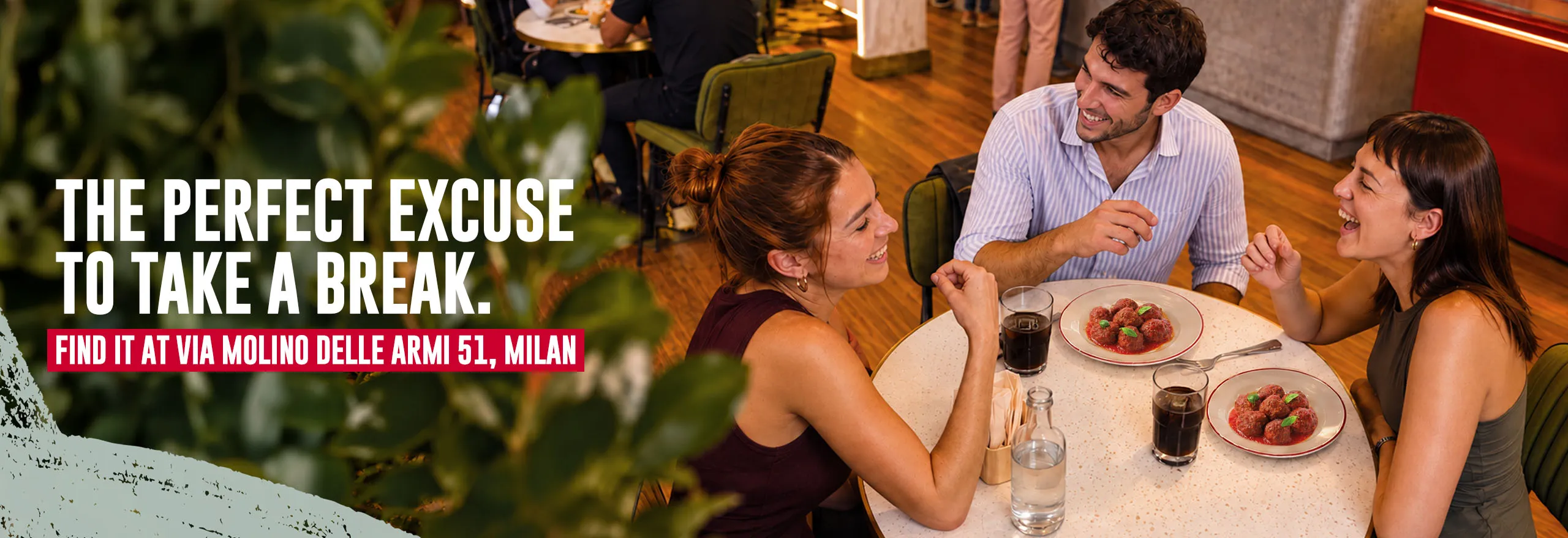 The perfect excuse to take a break. - Find it at Via Molino delle Armi 51, Milan